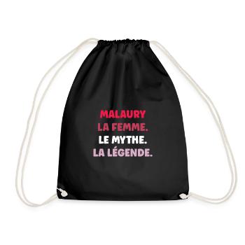 Malaury la femme le mythe la légende - Sac de sport léger - noir - Devant