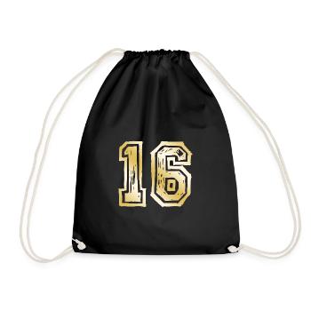 16 Nombre d’or - Sac de sport léger - noir - Devant