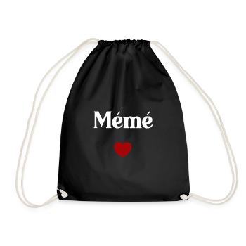 mémé - Sac de sport léger - noir - Devant