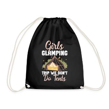 Glamping Vacances Randonneurs Équipement Camping Tente G - Sac de sport léger - noir - Devant