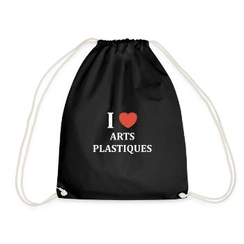 i love arts plastiques - Sac de sport léger - noir - Devant