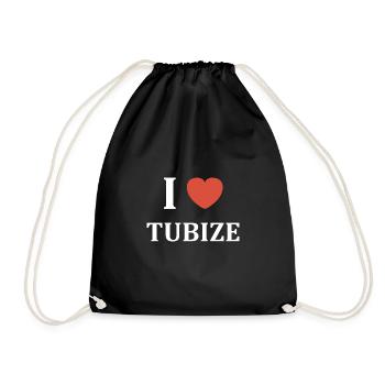 i love Tubize - Sac de sport léger - noir - Devant