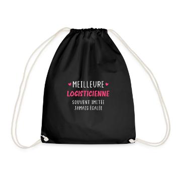 Meilleure Logisticienne - Sac de sport léger - noir - Devant