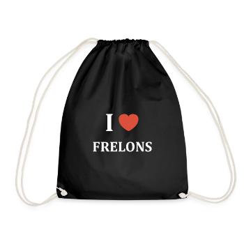 i love frelons - Sac de sport léger - noir - Devant