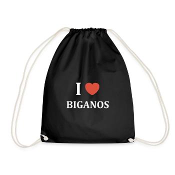 i love Biganos - Sac de sport léger - noir - Devant