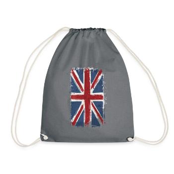 Britishe Flagge Vintage usedlook - Sac de sport léger - gris - Devant