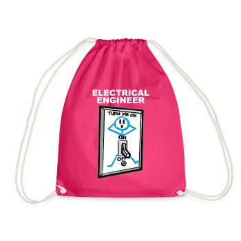 Elektroingenieur Humor - Turnbeutel - Fuchsia - Vorne
