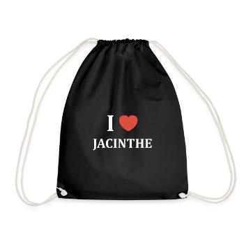 I love Jacinthe - Sac de sport léger - noir - Devant