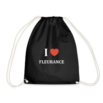 i love Fleurance - Sac de sport léger - noir - Devant