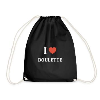 i love BOULETTE - Sac de sport léger - noir - Devant