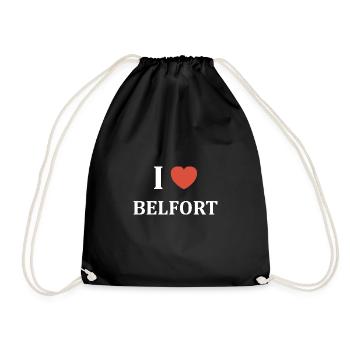 i love Belfort - Sac de sport léger - noir - Devant