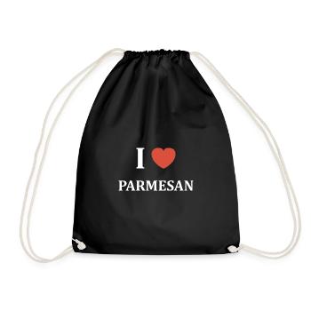 i love Parmesan - Sac de sport léger - noir - Devant