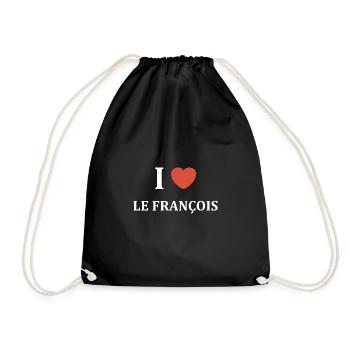 i love le françois - Sac de sport léger - noir - Devant
