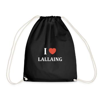 i love Lallaing - Sac de sport léger - noir - Devant