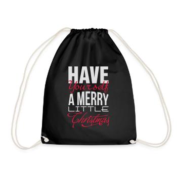 Have yourself a merry little christmas - Turnbeutel - Schwarz - Vorne