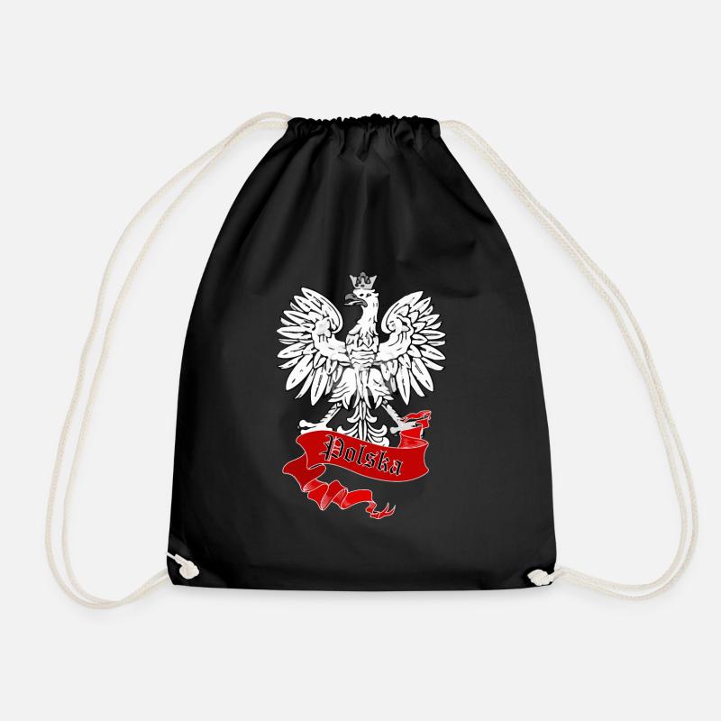 Polska - Turnbeutel - Schwarz