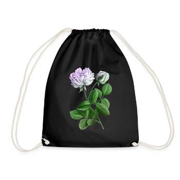 Rose - Turnbeutel - Schwarz - Vorne