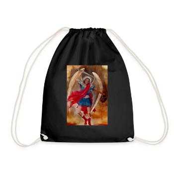 San Miguel Killing the Devil - Drawstring Bag - black - Front