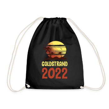 Golden Sands 2022 Palm Trees - Drawstring Bag - black - Front