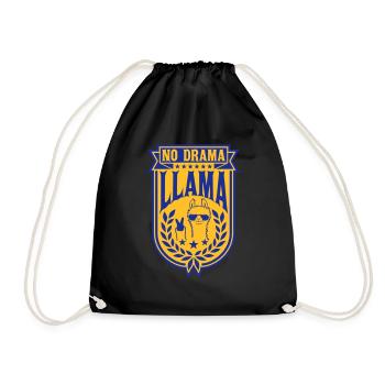 Détendez-vous pas de drame Lama - Sac de sport léger - noir - Devant