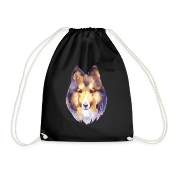 Shetland Sheltie Dog Owner Dog Lovers - Drawstring Bag - black - Front