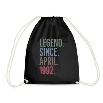Légende depuis avril 1992 - Sac de sport léger - noir - Devant