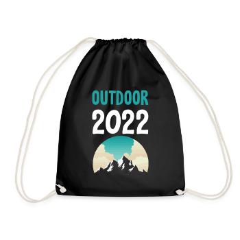Outdoor 2022 - Turnbeutel - Schwarz - Vorne