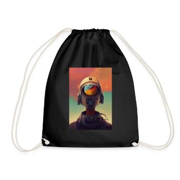 Astronaute Space Future - Sac de sport léger - noir - Devant
