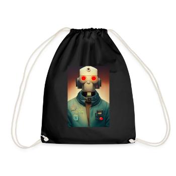 Astronaut Space Future - Drawstring Bag - black - Front