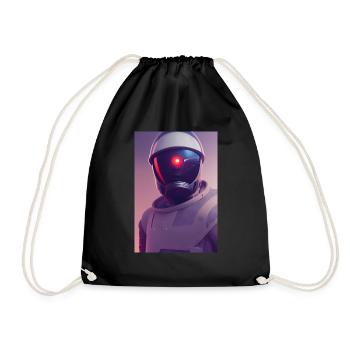 Astronaut Space Future - Drawstring Bag - black - Front