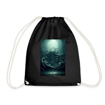 cthulhu Heavy Metal Horror Lovecraft - Drawstring Bag - black - Front
