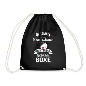 Sous-estimer un trentenaire qui fait de la boxe - Sac de sport léger - noir - Devant