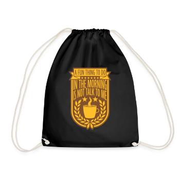 ne me parle pas - Sac de sport léger - noir - Devant