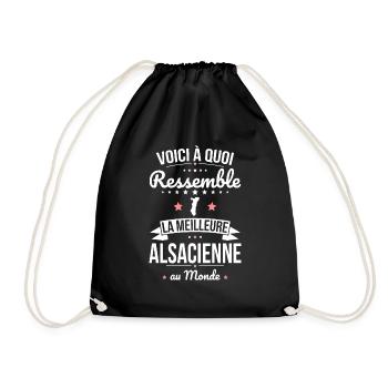 Voici à quoi ressemble la meilleure Alsacienne - Sac de sport léger - noir - Devant