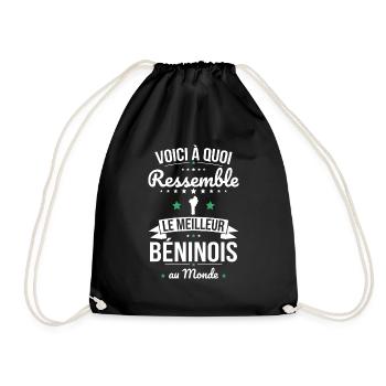 Voici à quoi ressemble le meilleur Béninois - Sac de sport léger - noir - Devant