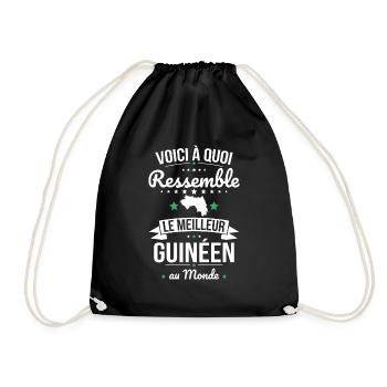 Voici à quoi ressemble le meilleur Guinéen - Sac de sport léger - noir - Devant