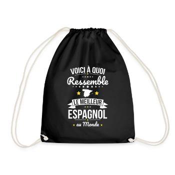 Voici à quoi ressemble le meilleur Espagnol - Sac de sport léger - noir - Devant
