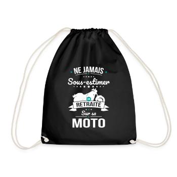 Sous-estimer un retraité sur sa moto - Sac de sport léger - noir - Devant