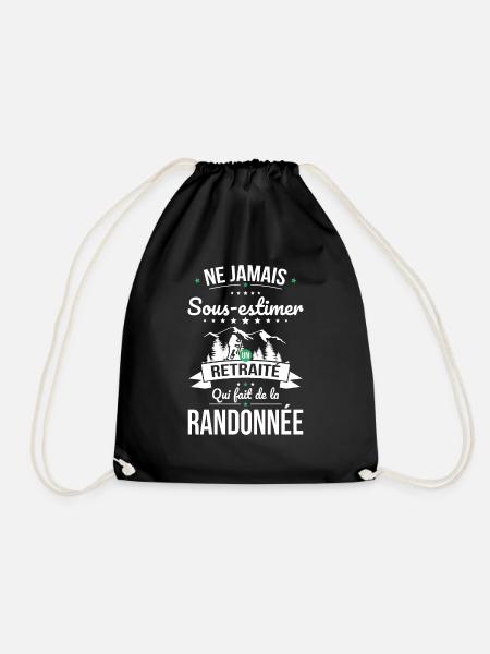 Sous-estimer un retraité qui fait de la randonnée - Sac de sport léger - noir