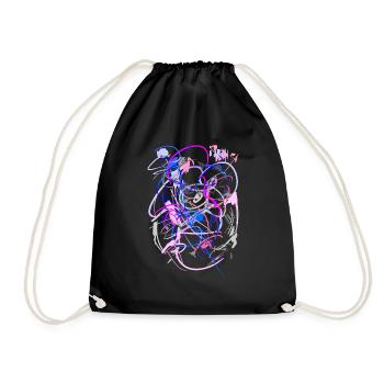 Abstract Galaxy - Drawstring Bag - black - Front