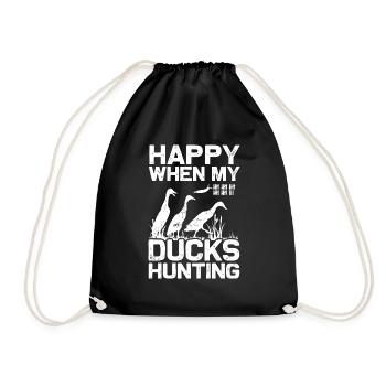 Canards coureurs Indian Running Duck Mèmes - Sac de sport léger - noir - Devant