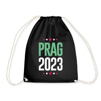 Prague 2023 - Drawstring Bag - black - Front