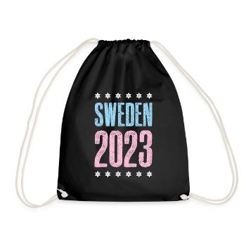 Suède 2023 - Sac de sport léger - noir - Devant
