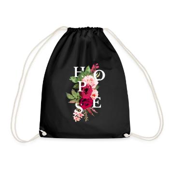 Hopes flowers - Sac de sport léger - noir - Devant