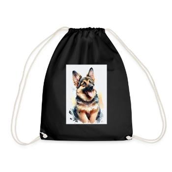 Deutscher Schäferhund Hund Malinois Cute - Turnbeutel - Schwarz - Vorne