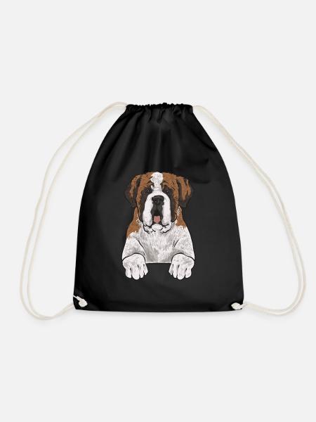 Saint-Bernard Chien Saint-Bernard - Sac de sport léger - noir