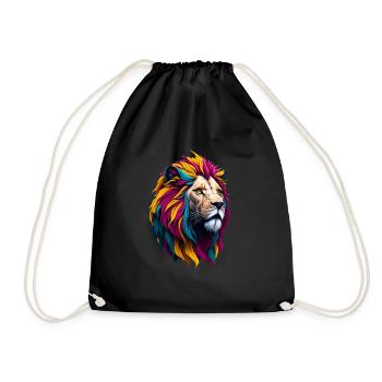 Leo 1 - Drawstring Bag - black - Front