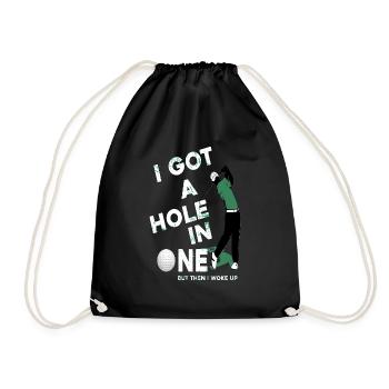 I GOT A HOLE IN ONE BUT THEN I WOKE UP - Sac de sport léger - noir - Devant
