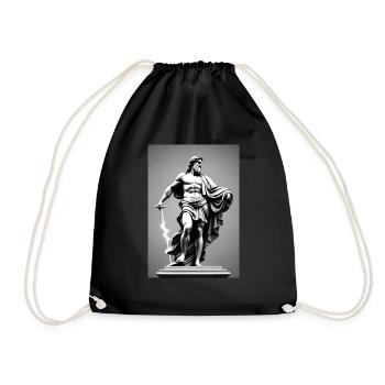 Zeus III - Drawstring Bag - black - Front