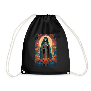 Santa Muerte III - Sac de sport léger - noir - Devant